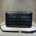 Dior Women Large Dior Caro Bag Black Soft Cannage Calfskin - Image 3