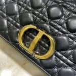 Dior Women Large Dior Caro Bag Black Soft Cannage Calfskin - Image 8