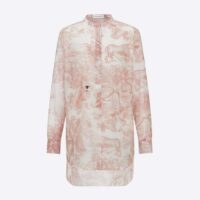 Dior Women Long Blouse Rose Des Vents Cotton Voile with Toile de Jouy Motif (1)