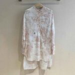 Dior Women Long Blouse Rose Des Vents Cotton Voile with Toile de Jouy Motif – Image 2