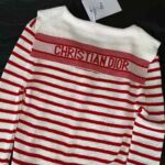 Dior Women Mariniere Sweater Peony Pink Linen Cashmere and Silk - Image 9