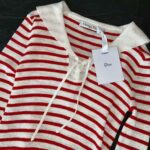 Dior Women Mariniere Sweater Peony Pink Linen Cashmere and Silk - Image 8