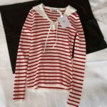 Dior Women Mariniere Sweater Peony Pink Linen Cashmere and Silk - Image 3