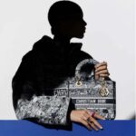 Dior Women Medium Lady D-Lite Bag Navy Blue Toile de Jouy Stripes Embroidery – Bild 11