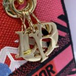 Dior Women Medium Lady D-lite Bag Bright Pink Multicolor D-Flower Pop Embroidery - Image 9