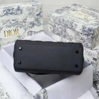 Dior Women Medium Lady Dior Bag Black Ultramatte Cannage Calfskin (1)