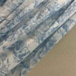 Dior Women Mid-Length Skirt Cornflower Blue Toile de Jouy Cotton Muslin - Image 7