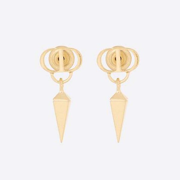 Dior Women Petit CD Earrings Gold-Finish Metal (1)