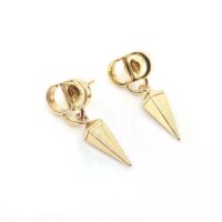 Dior Women Petit CD Earrings Gold-Finish Metal (1)