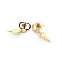 Dior Women Petit CD Earrings Gold-Finish Metal (1)