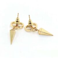 Dior Women Petit CD Earrings Gold-Finish Metal (1)