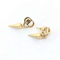 Dior Women Petit CD Earrings Gold-Finish Metal (1)