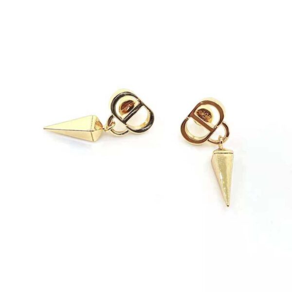 Dior Women Petit CD Earrings Gold-Finish Metal (8)