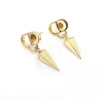 Dior Women Petit CD Earrings Gold-Finish Metal (1)