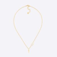 Dior Women Petit CD Necklace Gold-Finish Metal