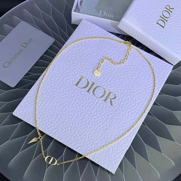 Dior Women Petit CD Necklace Gold-Finish Metal (3)