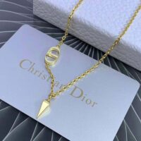 Dior Women Petit CD Necklace Gold-Finish Metal (1)