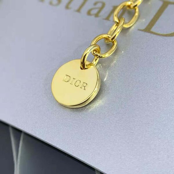 Dior Women Petit CD Necklace Gold-Finish Metal (6)