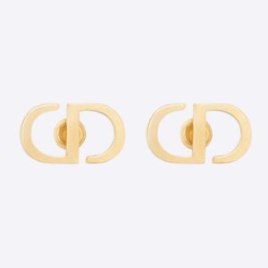 Dior Women Petit CD Studs Earrings Gold-Finish Metal