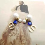 Dior Women Petit Cd Earrings Gold-Finish Metal with White Resin Pearls – Image 10
