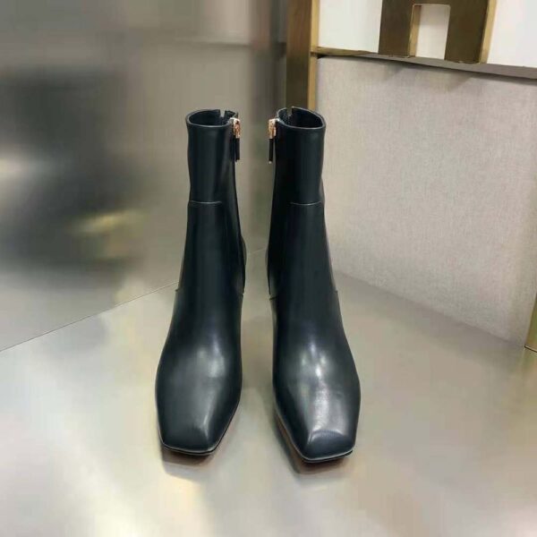 Dior Women Rhodes Heeled Ankle Boot Black Supple Calfskin (2)
