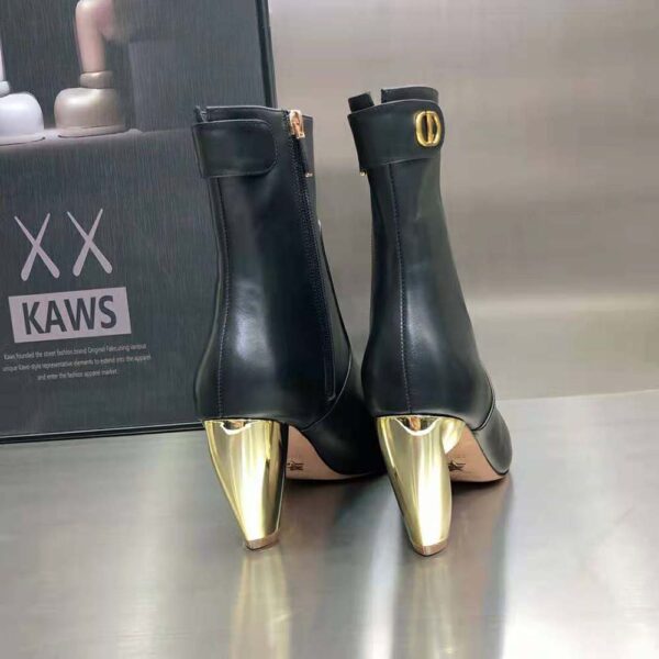 Dior Women Rhodes Heeled Ankle Boot Black Supple Calfskin (7)