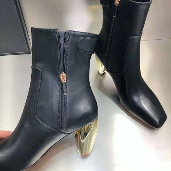 Dior Women Rhodes Heeled Ankle Boot Black Supple Calfskin (9)