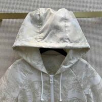 Dior Women Short Hooded Dress Gold-Tone Technical Taffeta Jacquard (1)