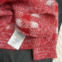 Dior Women Short-Sleeved Sweater Red D-Little Vichy Alpaca (1)
