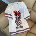 Dior Women Short-Sleeved Sweatshirt White Cotton Jersey with Multicolor Cupidon Motif - Image 2