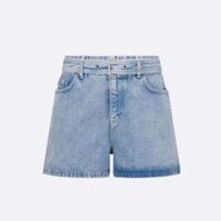 Dior Women Shorts Blue Cotton Denim (1)