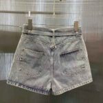 Dior Women Shorts Blue Cotton Denim - Image 5