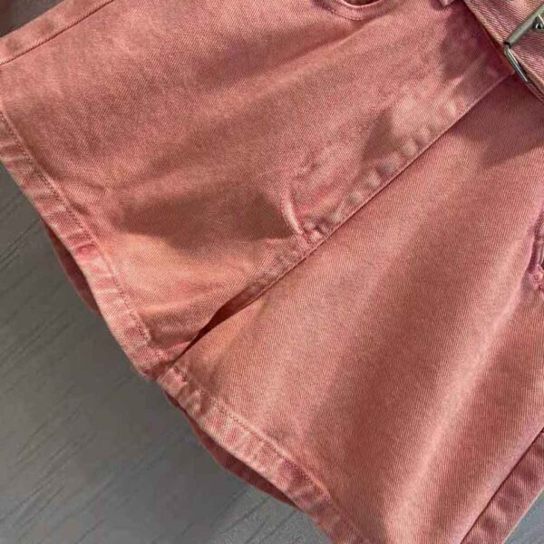 Dior Women Shorts Pink Cotton Denim (4)