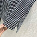 Dior Women Sleeveless Blouse Navy Blue D-Little Vichy Silk Canvas - Image 8