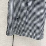 Dior Women Sleeveless Blouse Navy Blue D-Little Vichy Silk Canvas - Image 7