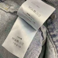 Dior Women Sleeveless Jacket Blue Cotton Denim (1)