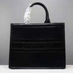Dior Women Small Dior Book Tote Black Calfskin – Image 2