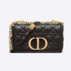 Dior Women Small Dior Caro Bag Lvory Supple Cannage Calfskin