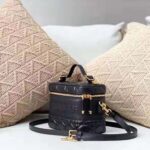 Dior Women Small Diortravel Vanity Case Cannage Lambskin-Black - Image 5