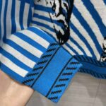 Dior Women Sweater Bright Blue and Pink D-Jungle Pop Double-Sided Technical Cashmere – Image 9