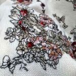 Dior Women Sweater White Cashmere with Multicolor Butterfly Motif - Image 7