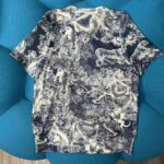 Dior Women T-shirt Navy Blue Toile De Jouy Cotton and Linen Jersey - Image 3