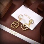 Dior Women Tribales Earrings Gold-Finish Metal with White Resin Pearls - Image 3