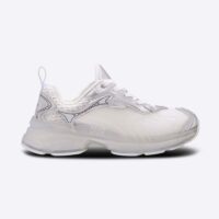 Dior Women Vibe Sneaker White Mesh and Silver-Tone Leather (1)