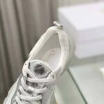 Dior Women Vibe Sneaker White Mesh and Silver-Tone Leather - Imagen 7