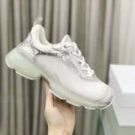 Dior Women Vibe Sneaker White Mesh and Silver-Tone Leather - Imagen 6