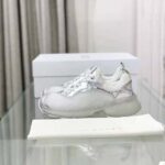 Dior Women Vibe Sneaker White Mesh and Silver-Tone Leather - Imagen 2
