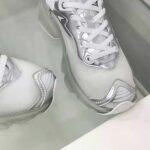 Dior Women Vibe Sneaker White Mesh and Silver-Tone Leather - Imagen 9