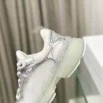 Dior Women Vibe Sneaker White Mesh and Silver-Tone Leather - Imagen 8