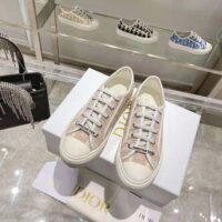 Dior Women Walk N Dior Sneaker Nude Dior Oblique Embroidered Cotton (1)